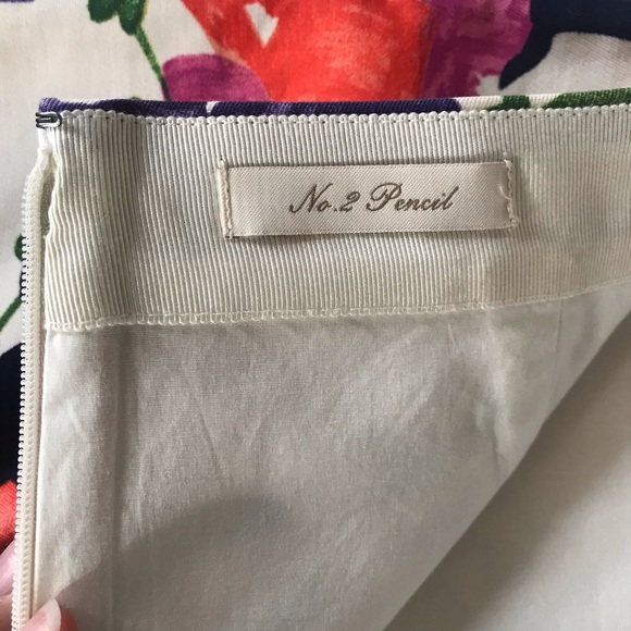J.Crew Garden Floral No.2 Pencil Skirt 4 - Picture 4 of 7